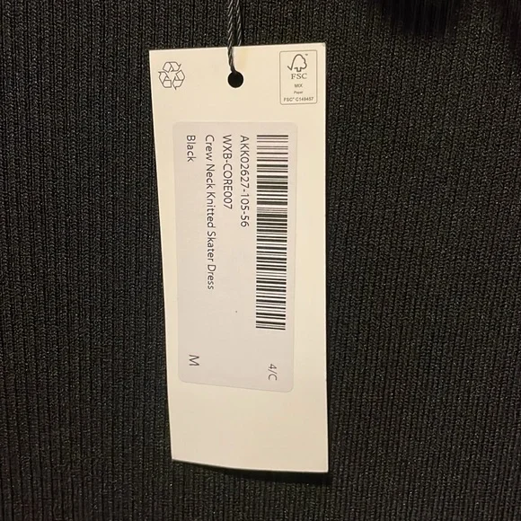 🆕 Karen Millen Crew Neck Knitted Skater Dress NWT - Picture 3 of 9